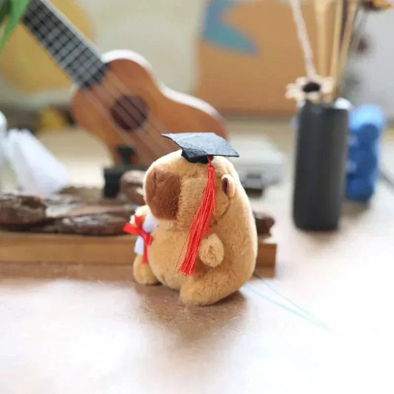 Cute Capybara College Teddy Plush