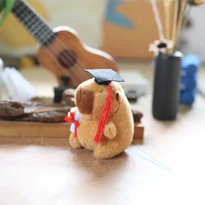 Cute Capybara College Teddy Plush