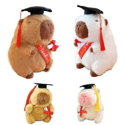 Cute Capybara College Teddy Plush