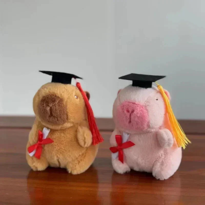 Cute Capybara College Teddy Plush