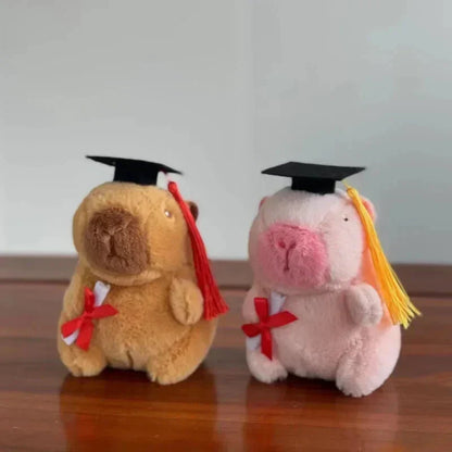 Cute Capybara College Teddy Plush