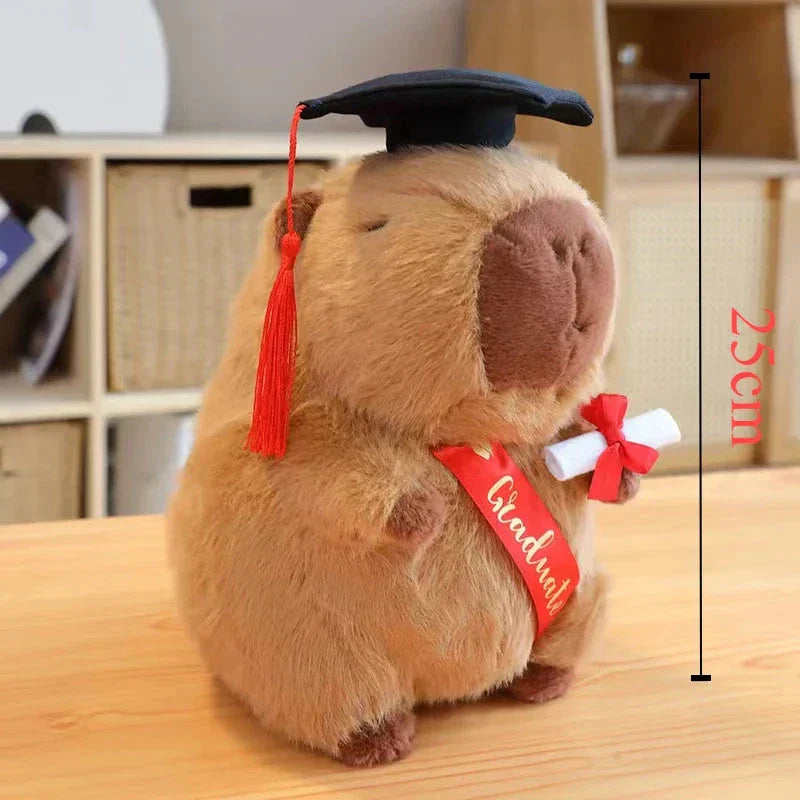 Cute Capybara College Teddy Plush - Fesara