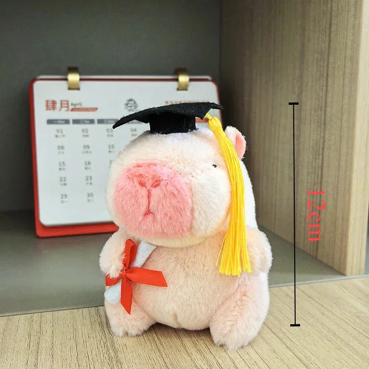 Cute Capybara College Teddy Plush
