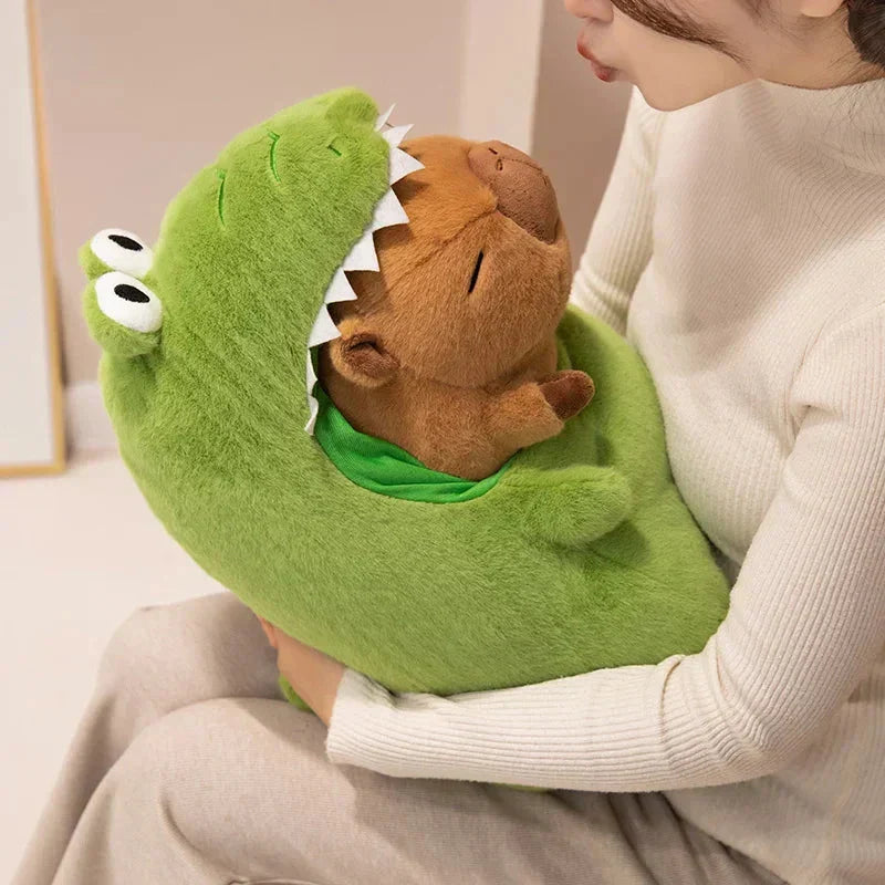 Cute Green Dino Stuffed Animal Toy
