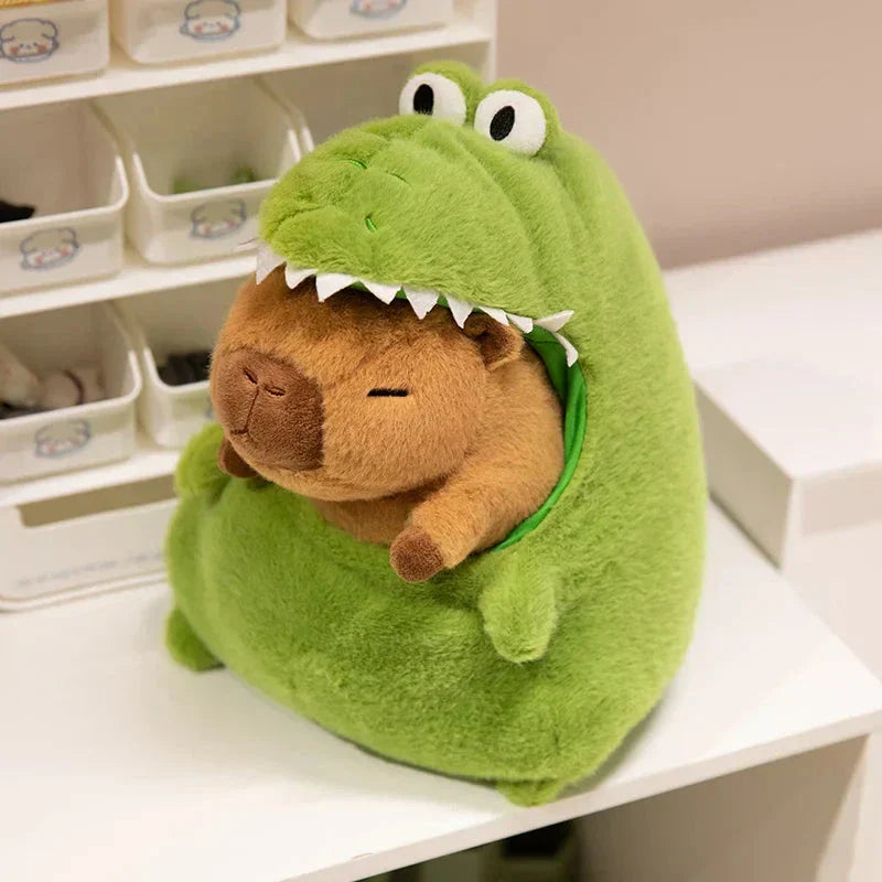 Cute Green Dino Stuffed Animal Toy
