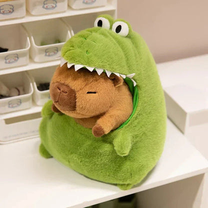 Cute Green Dino Stuffed Animal Toy