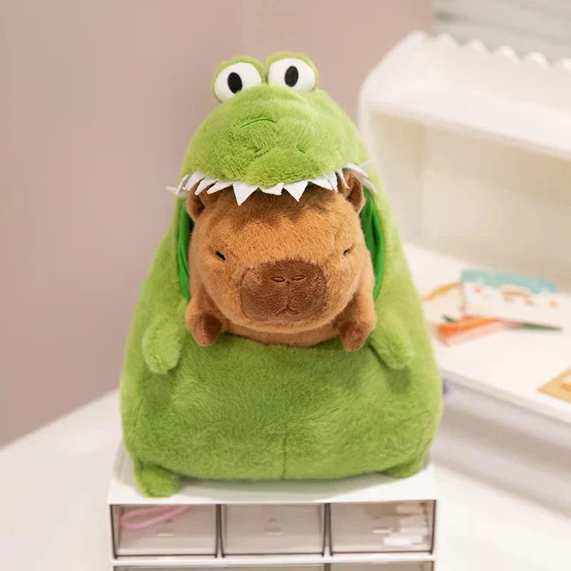 Cute Green Dino Stuffed Animal Toy