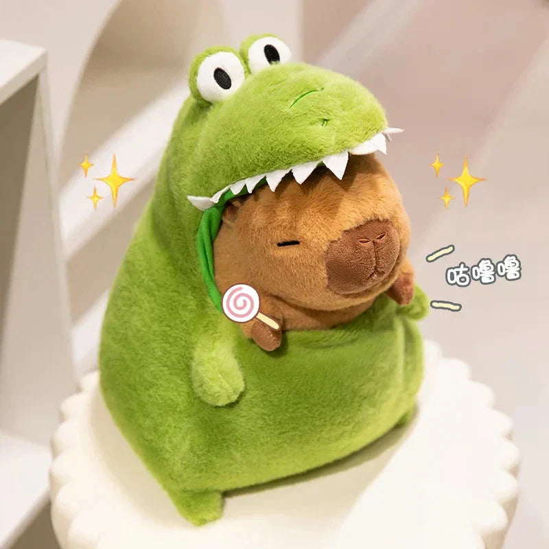Cute Green Dino Stuffed Animal Toy