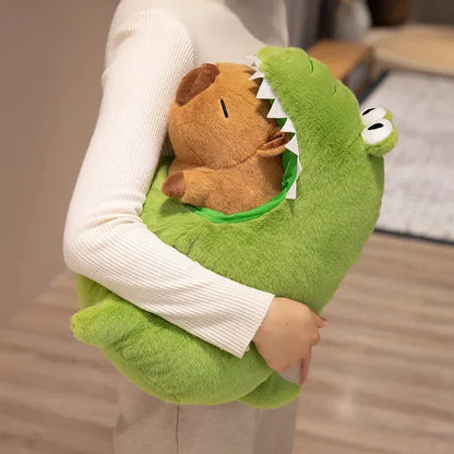 Cute Green Dino Stuffed Animal Toy