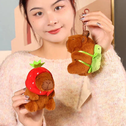 Cute Plush Capybara Keychain Toy