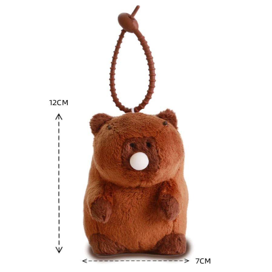Cute Plush Capybara Keychain Toy