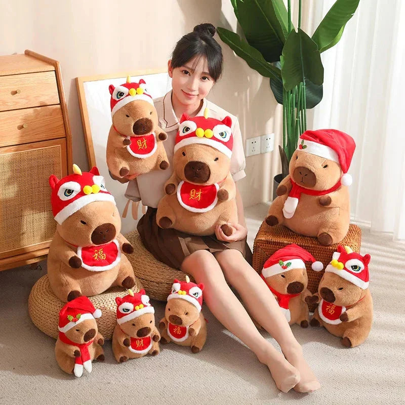 Cute Holiday Baby Capybara Soft Toy