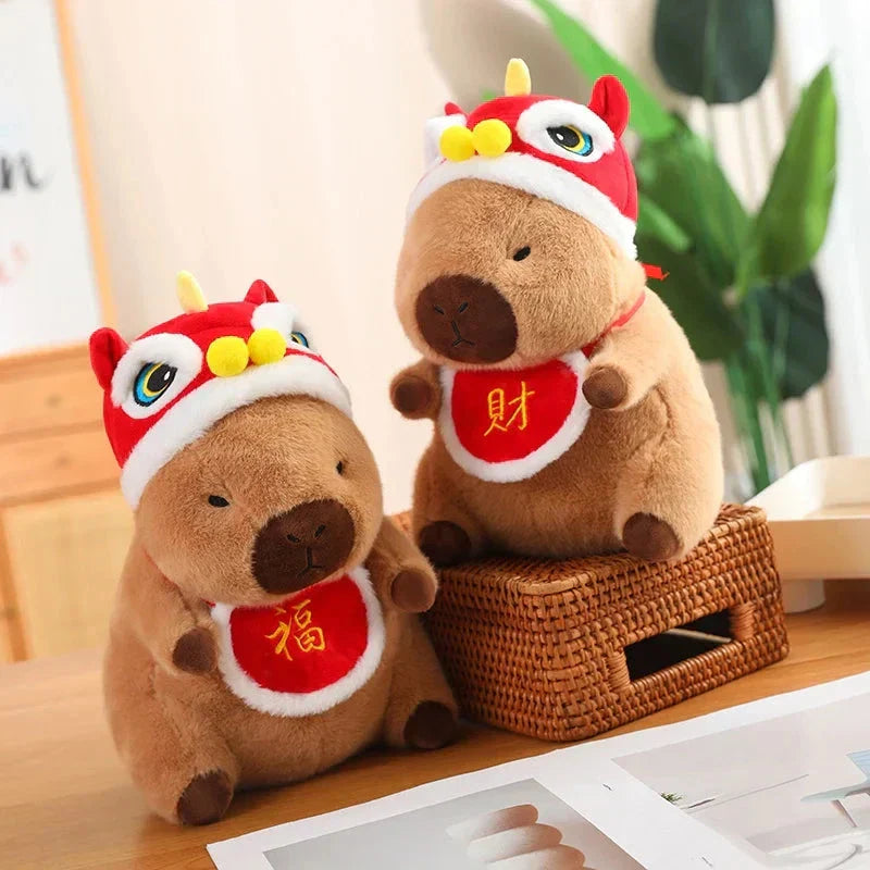 Cute Holiday Baby Capybara Soft Toy - Fesara