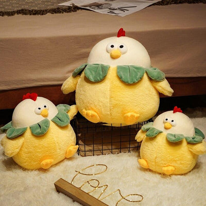 Cute Plush Round Chicken Toy