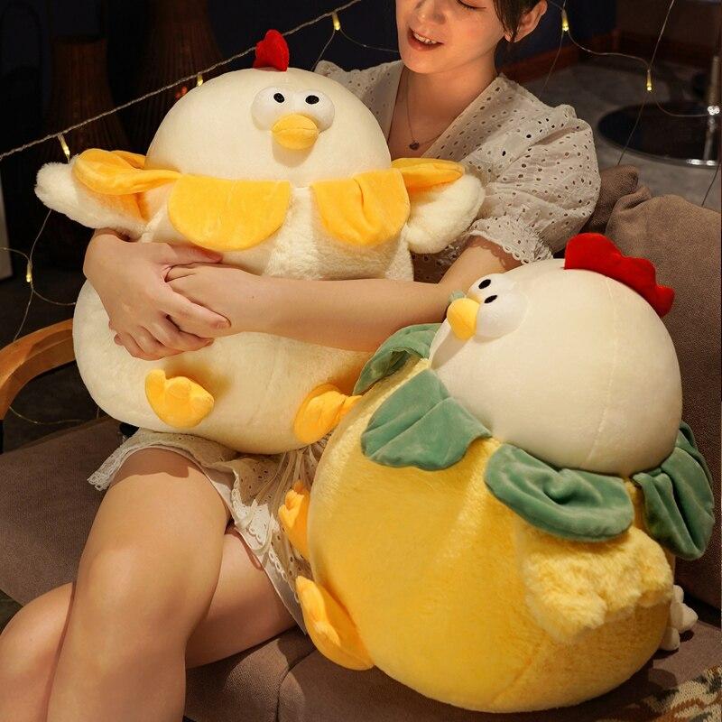 Cute Plush Round Chicken Toy