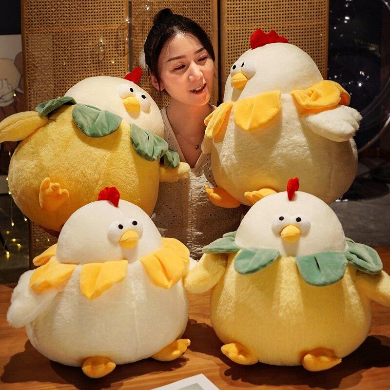 Cute Plush Round Chicken Toy