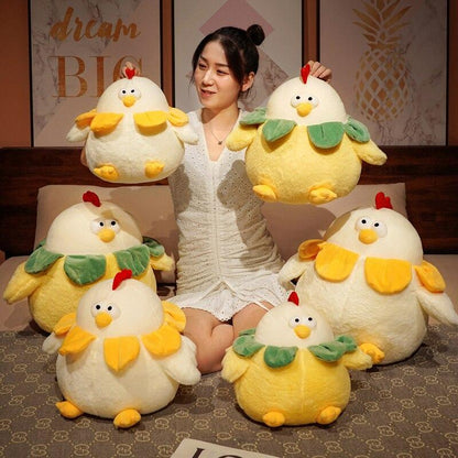 Cute Plush Round Chicken Toy