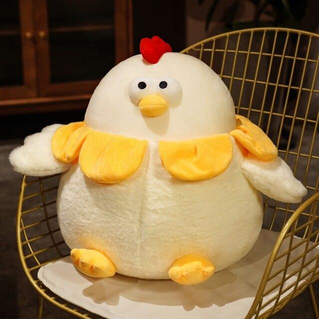 Cute Plush Round Chicken Toy