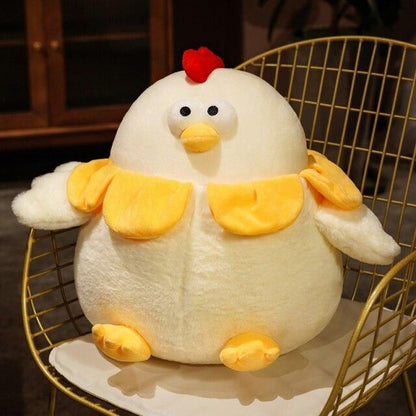 Cute Plush Round Chicken Toy