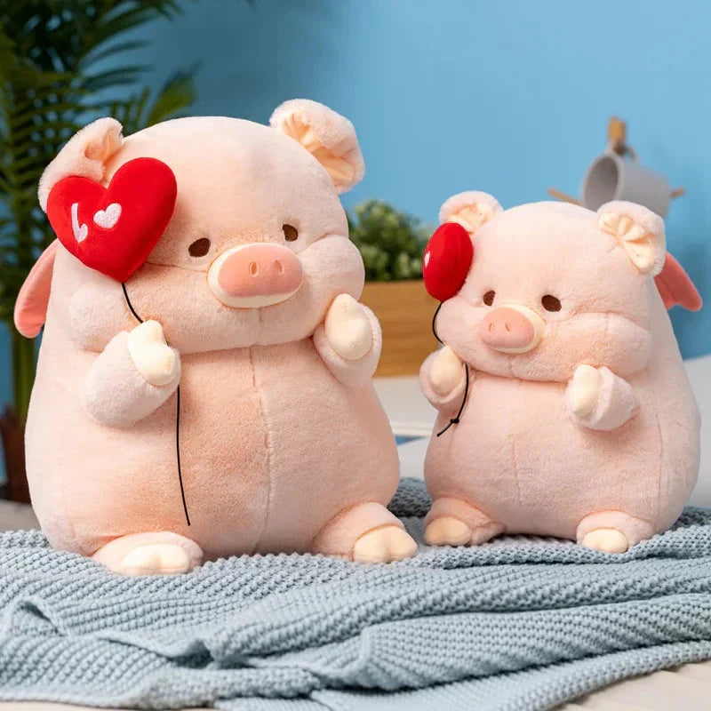 Cute Pink Love Heart Piggy Toy