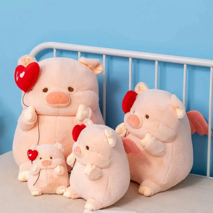Cute Pink Love Heart Piggy Toy