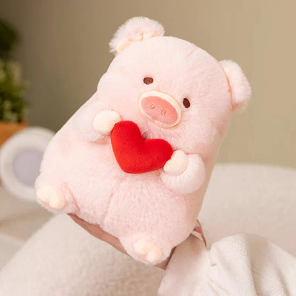 Cute Pink Love Heart Piggy Toy