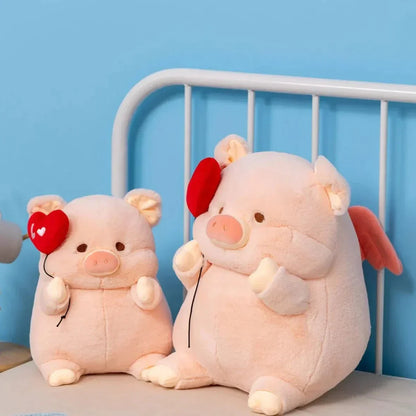 Cute Pink Love Heart Piggy Toy