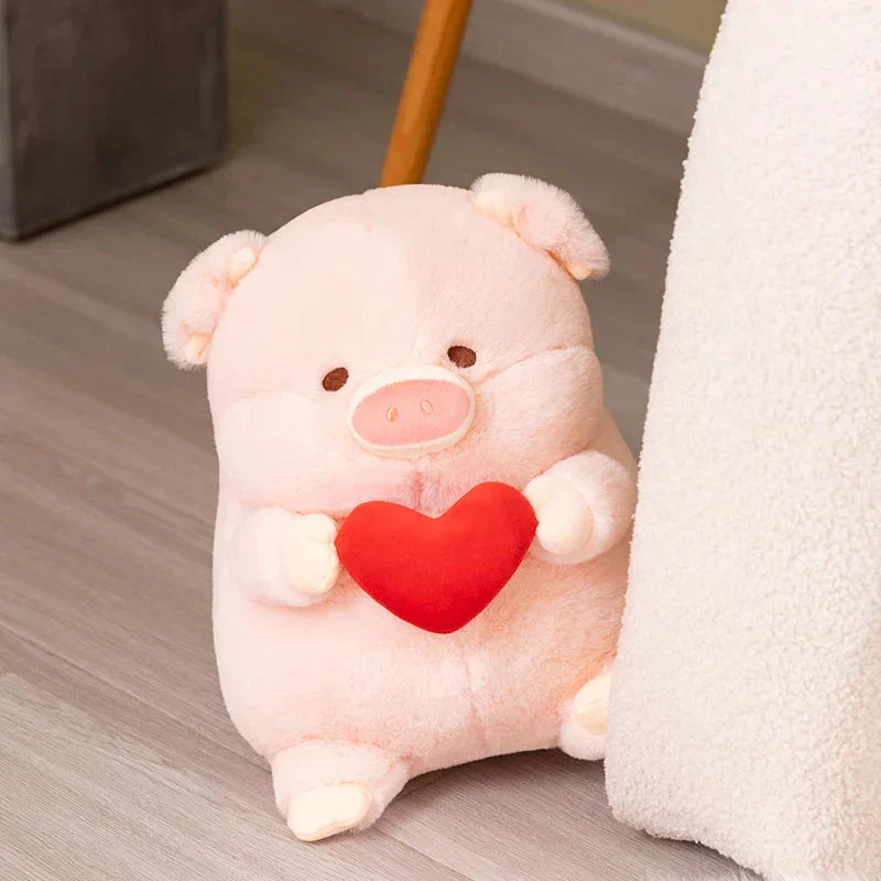 Cute Pink Love Heart Piggy Toy