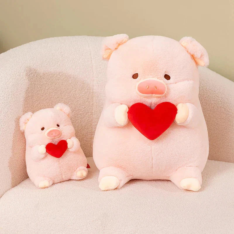 Cute Pink Love Heart Piggy Toy