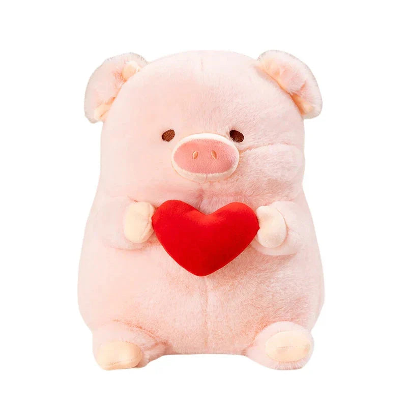 Cute Pink Love Heart Piggy Toy