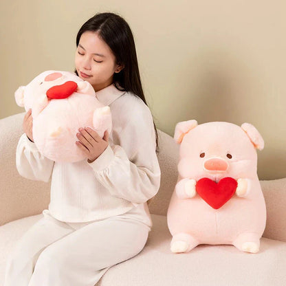 Cute Pink Love Heart Piggy Toy