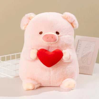Cute Pink Love Heart Piggy Toy