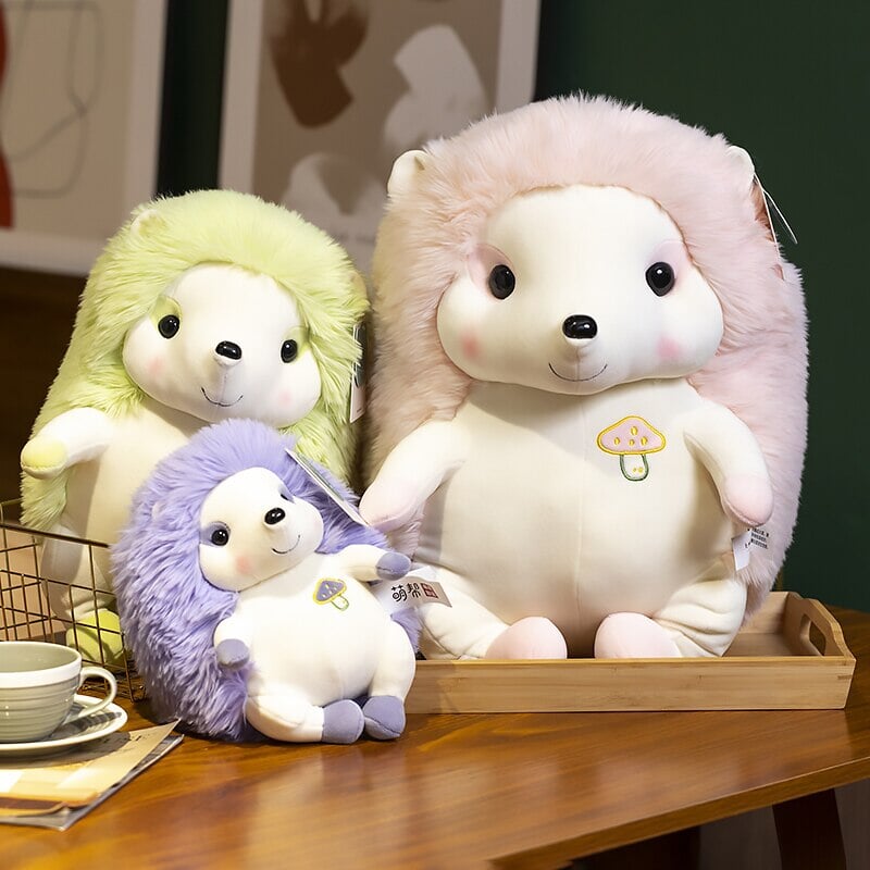 Vibrant Cute Hedgehog Plush Toy Set