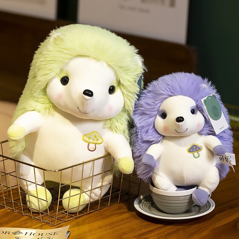 Vibrant Cute Hedgehog Plush Toy Set