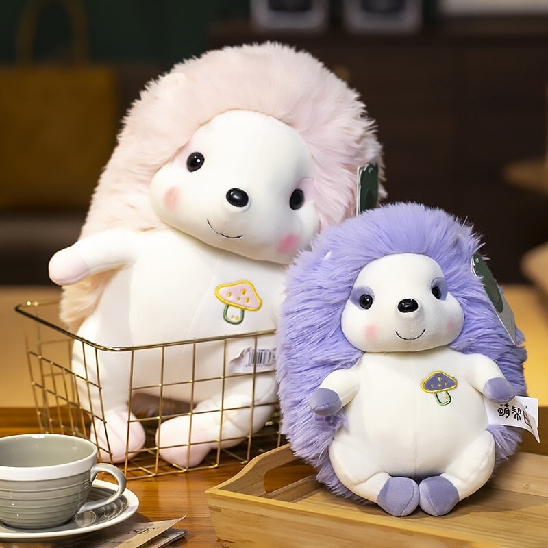 Vibrant Cute Hedgehog Plush Toy Set