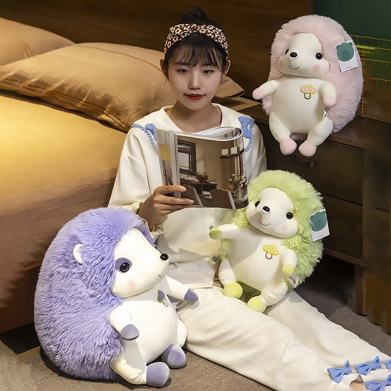 Vibrant Cute Hedgehog Plush Toy Set