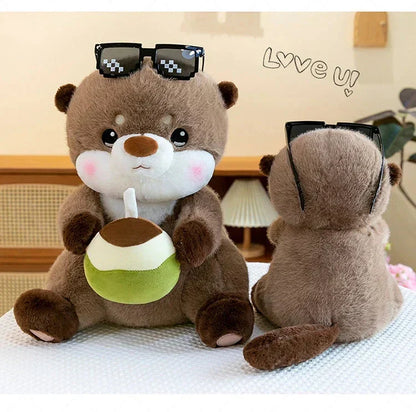 Fun Coconut Otter Soft Toy