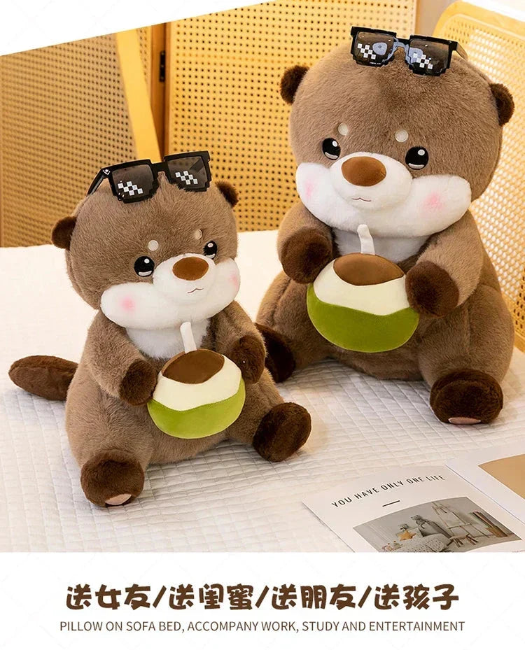 Fun Coconut Otter Soft Toy