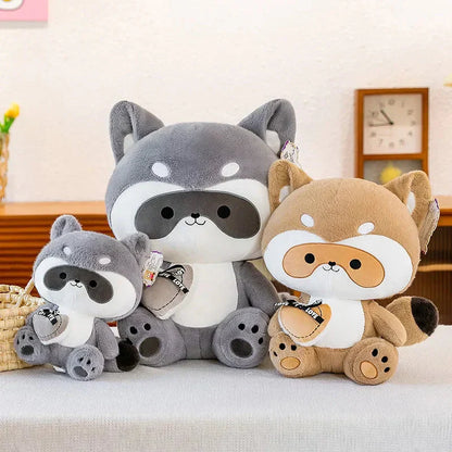 Cuddly Raccoon Plush Toy Friends