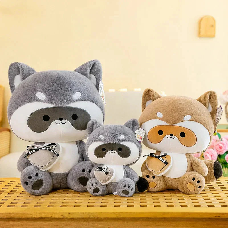 Cuddly Raccoon Plush Toy Friends