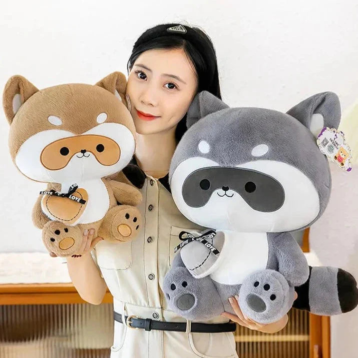 Cuddly Raccoon Plush Toy Friends