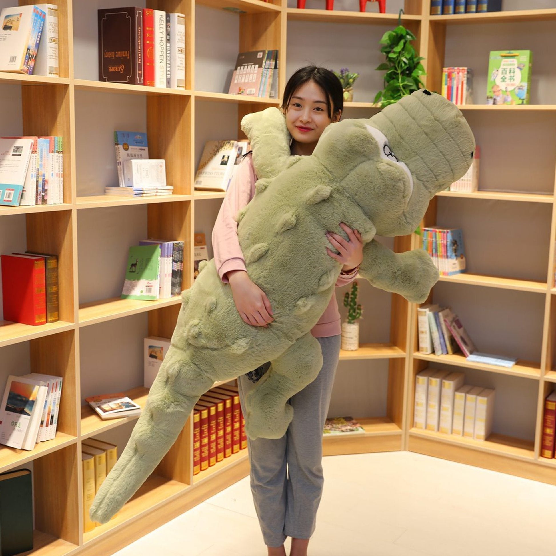 Large Cuddly Alligator Stuffed Toy - Fesara