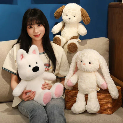 Soft Cute Bunny & Dog Plush Toy Set