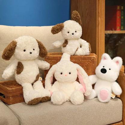 Soft Cute Bunny & Dog Plush Toy Set