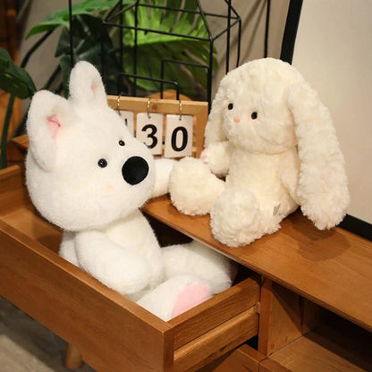 Soft Cute Bunny & Dog Plush Toy Set - Fesara