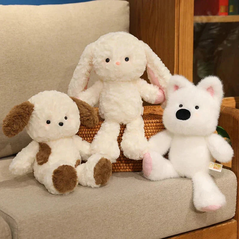 Soft Cute Bunny & Dog Plush Toy Set