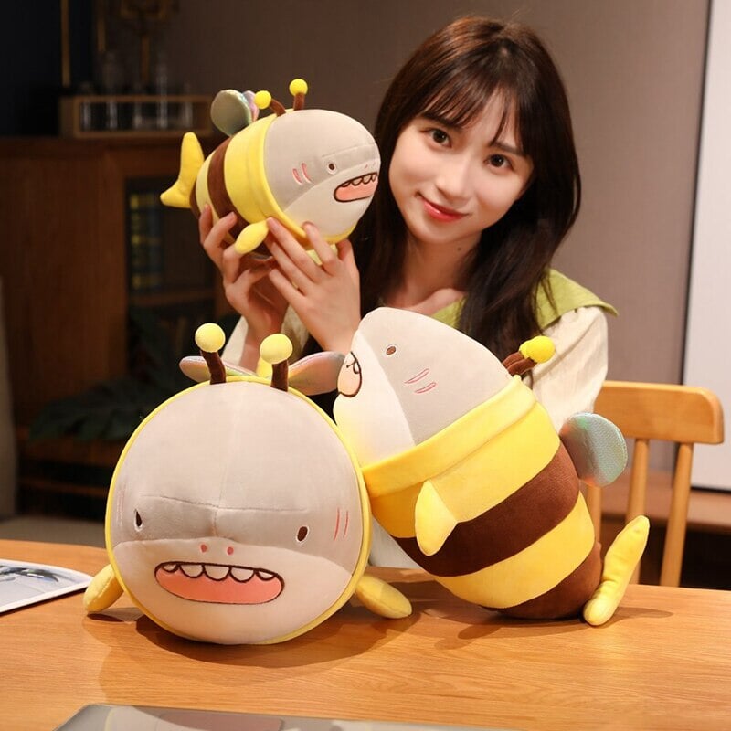 Adorable Shark Bee Soft Plush Toy