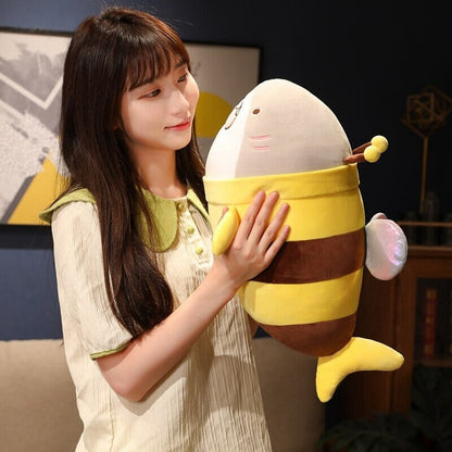 Adorable Shark Bee Soft Plush Toy