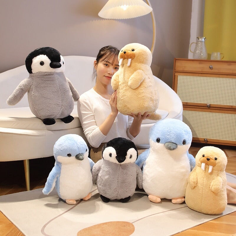 Adorable Soft Penguin Walrus Plush Toys