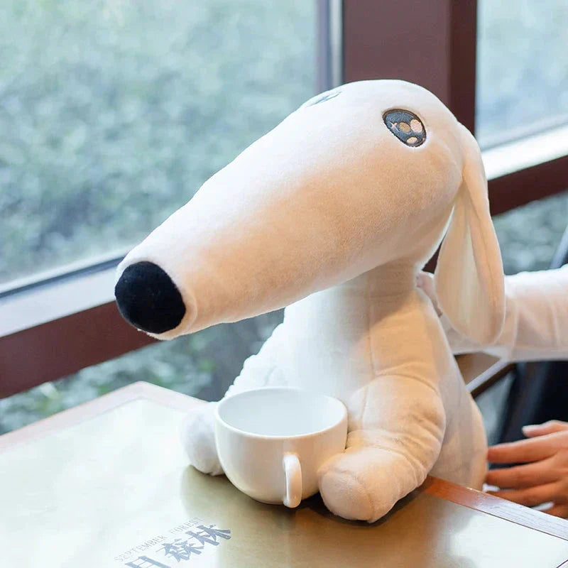 Adorable Russian Borzoi Soft Toy Dog